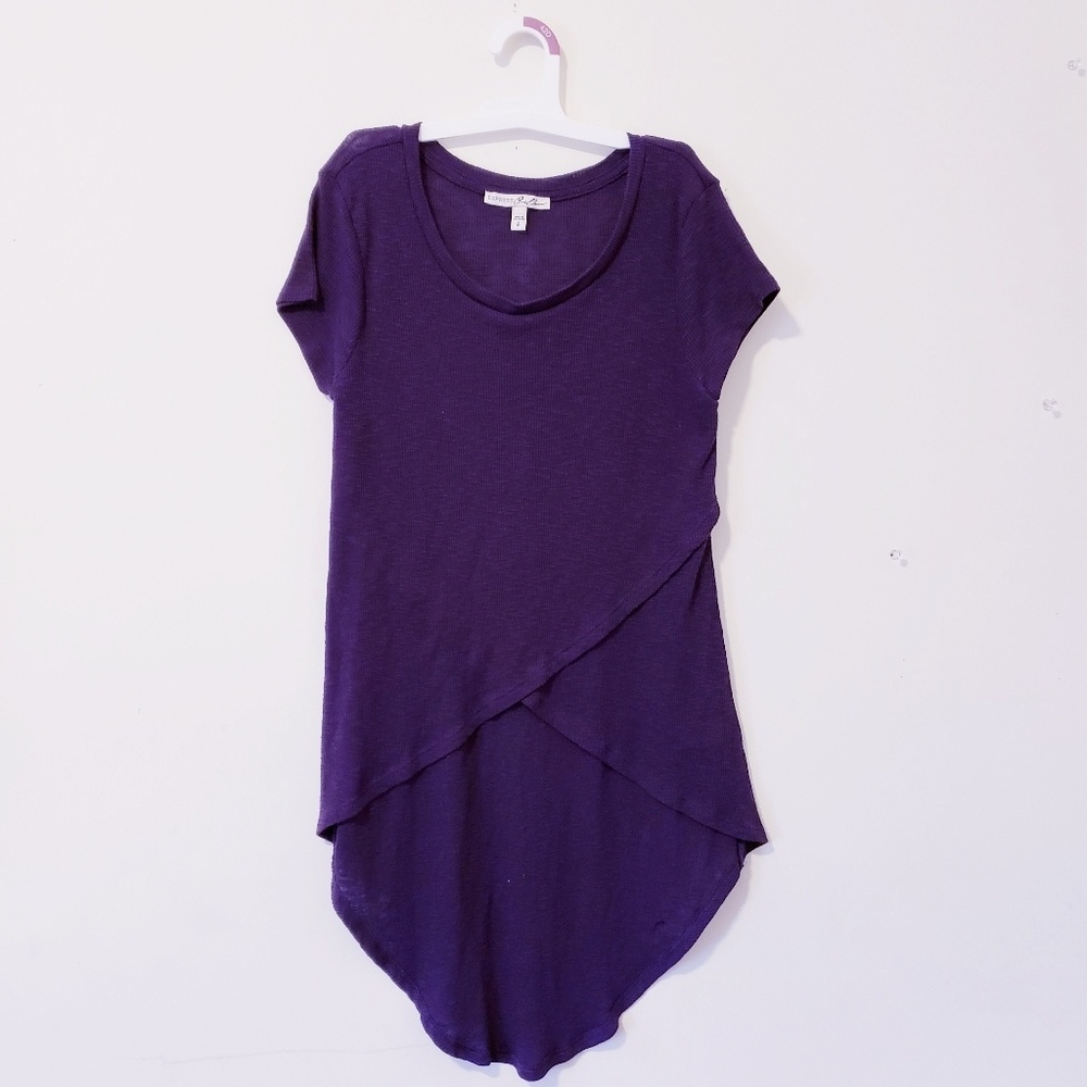 Express One Eleven Petite Asymmetrical Woman' Top